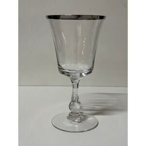 NEW Sheffield by Fostoria Water Goblet - Elegant Crystal Glass.